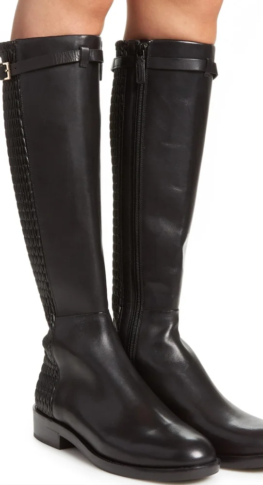 Black Tall Riding Boots - Classic Knee-High Leather